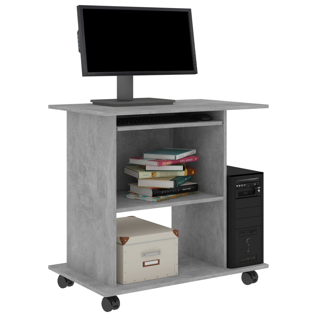 Schreibtisch Betongrau 80x50x75 cm Holzwerkstoff - Premium Schreibtische  - Just €86.88! Shop now at homesales4u