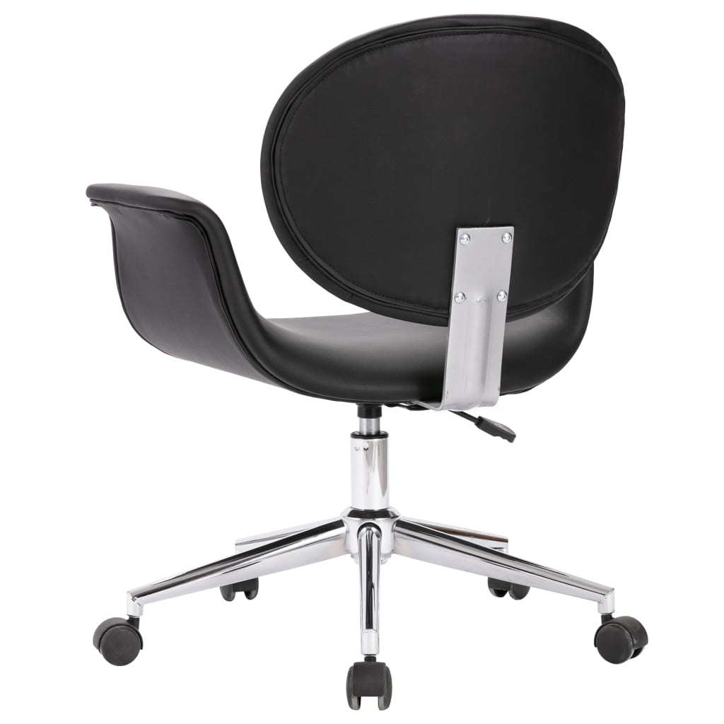 Drehbarer Bürostuhl Schwarz Kunstleder - Premium Bürostühle  - Just €148.93! Shop now at homesales4u