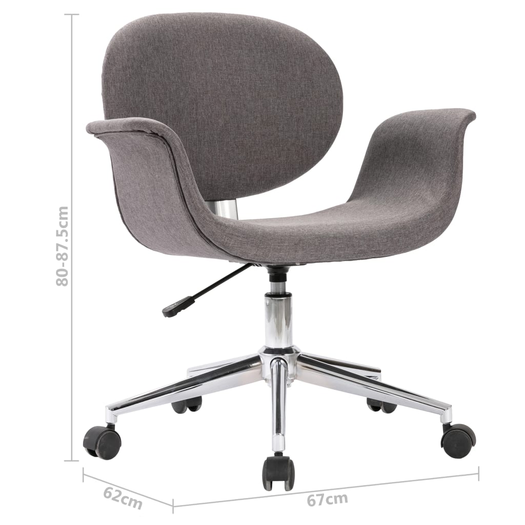 Bürostuhl Drehbar Grau Stoff - Premium Bürostühle  - Just €177.50! Shop now at homesales4u