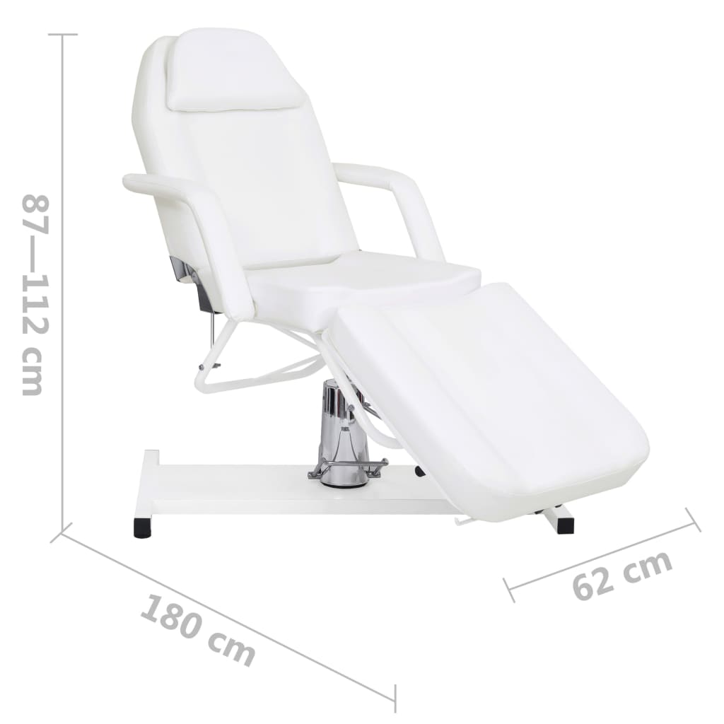 Massagetisch Weiß 180x62x(87-112) cm - Premium Massagetische  - Just €591.80! Shop now at homesales4u