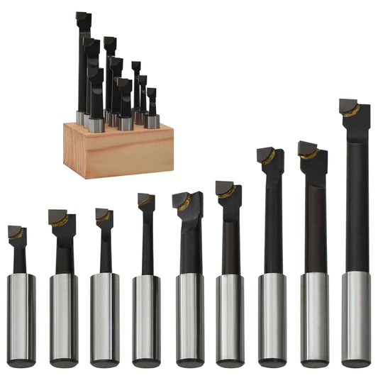 Bohrstangen 9 Stk. 12 mm im Holzsockel - Premium Schneidegeräte  - Just €54.18! Shop now at homesales4u