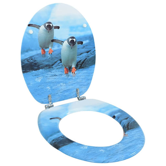 Toilettensitz mit Deckel MDF Pinguin-Design - Premium Toilettensitze  - Just €53.85! Shop now at homesales4u