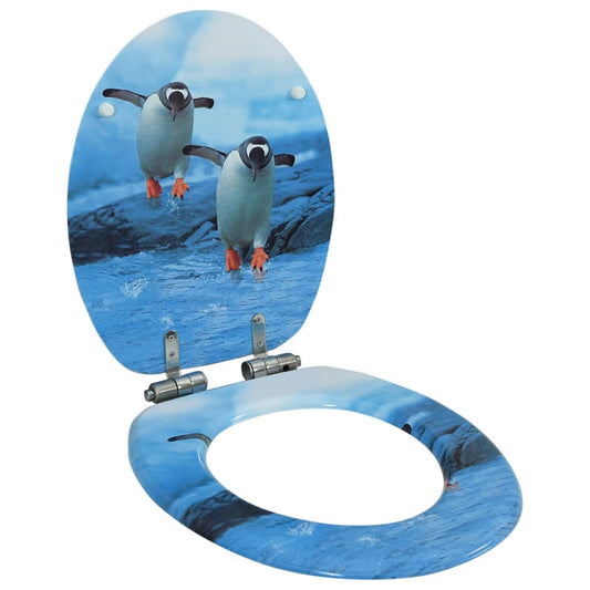 Toilettensitz mit Soft-Close-Deckel MDF Pinguin-Design - Premium Toilettensitze  - Just €66.76! Shop now at homesales4u