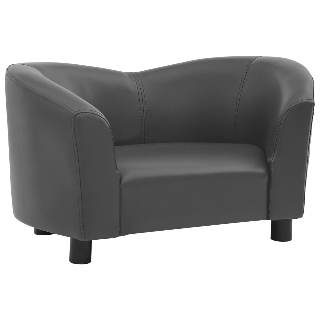 Hundesofa Grau 67x41x39 cm Kunstleder - Premium Hundebetten  - Just €81.63! Shop now at homesales4u