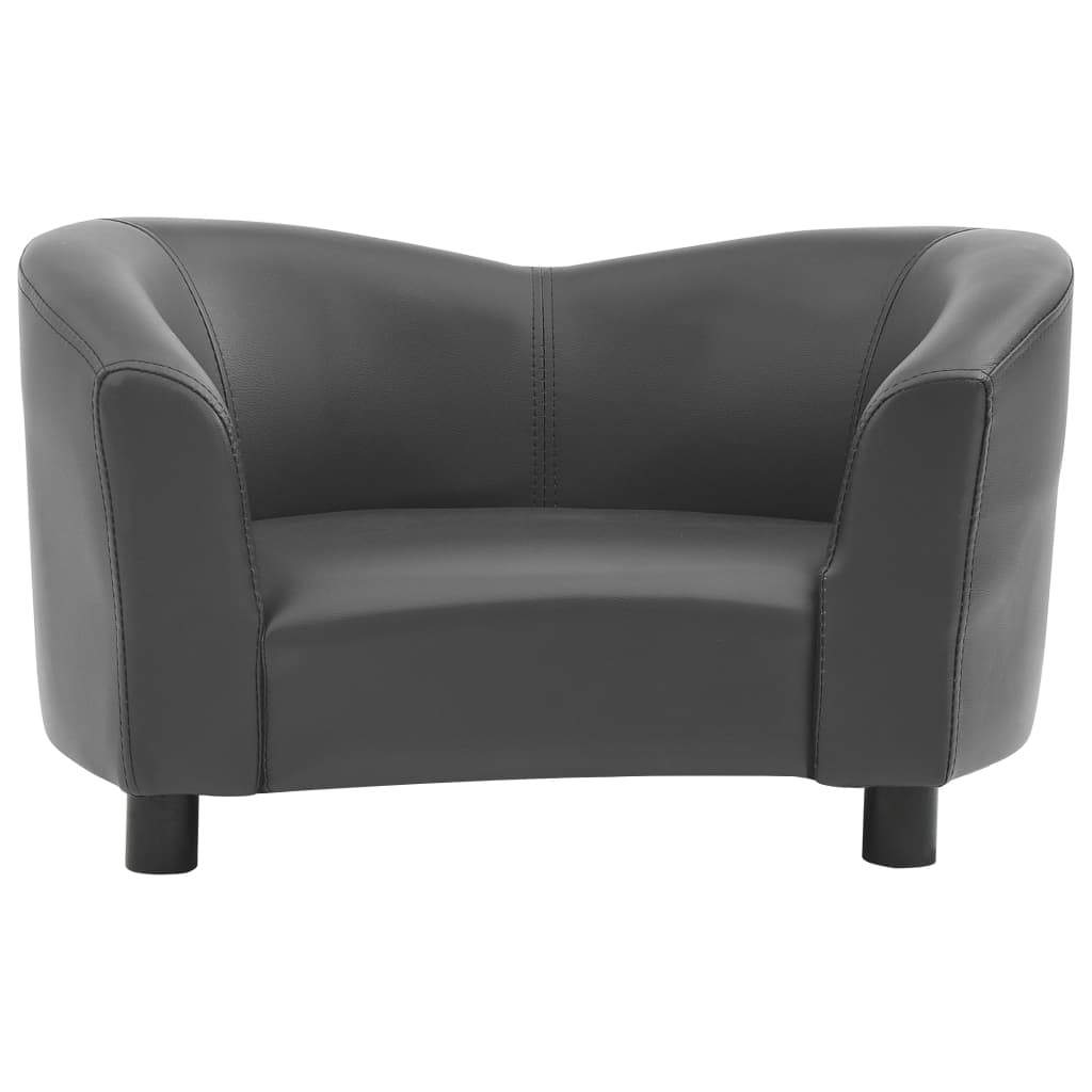 Hundesofa Grau 67x41x39 cm Kunstleder - Premium Hundebetten  - Just €81.63! Shop now at homesales4u