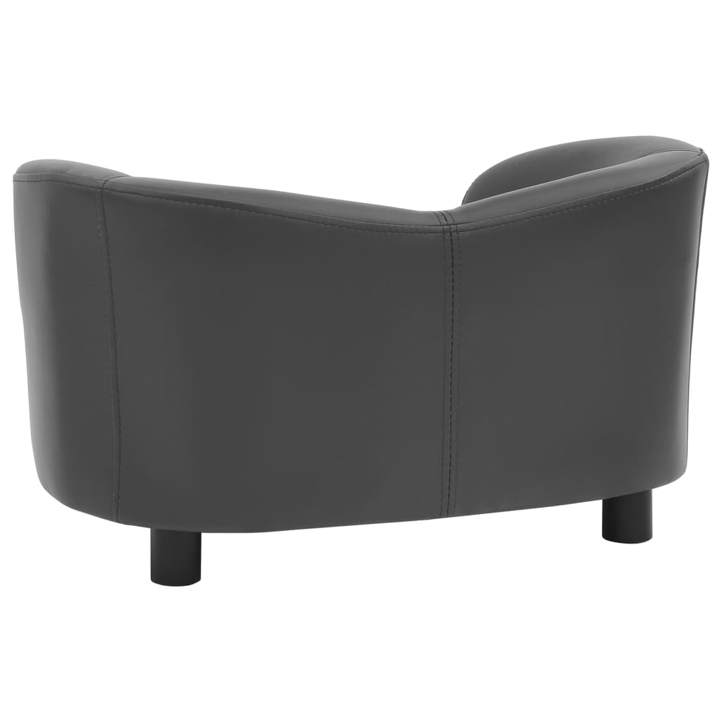 Hundesofa Grau 67x41x39 cm Kunstleder - Premium Hundebetten  - Just €81.63! Shop now at homesales4u