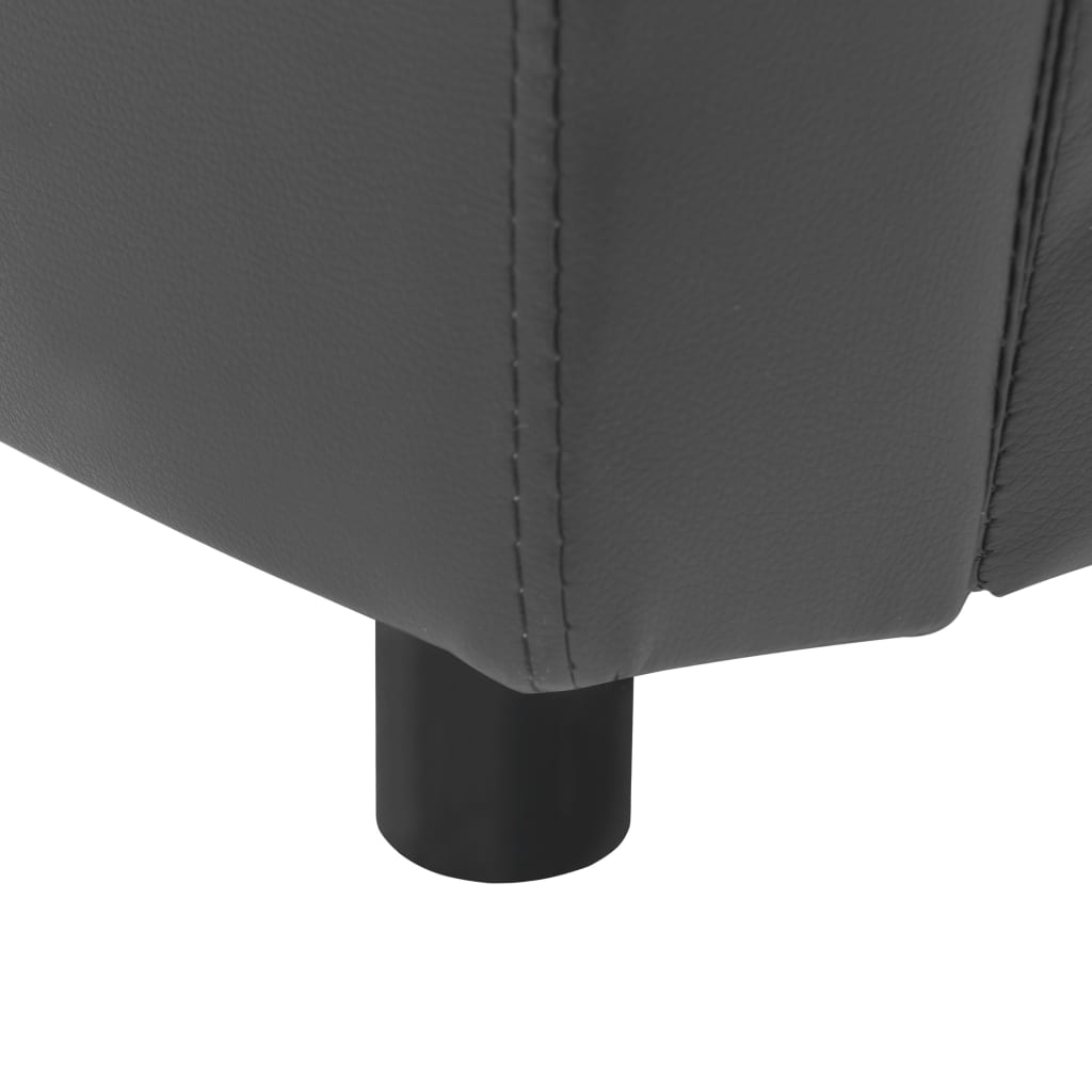 Hundesofa Grau 67x41x39 cm Kunstleder - Premium Hundebetten  - Just €81.63! Shop now at homesales4u