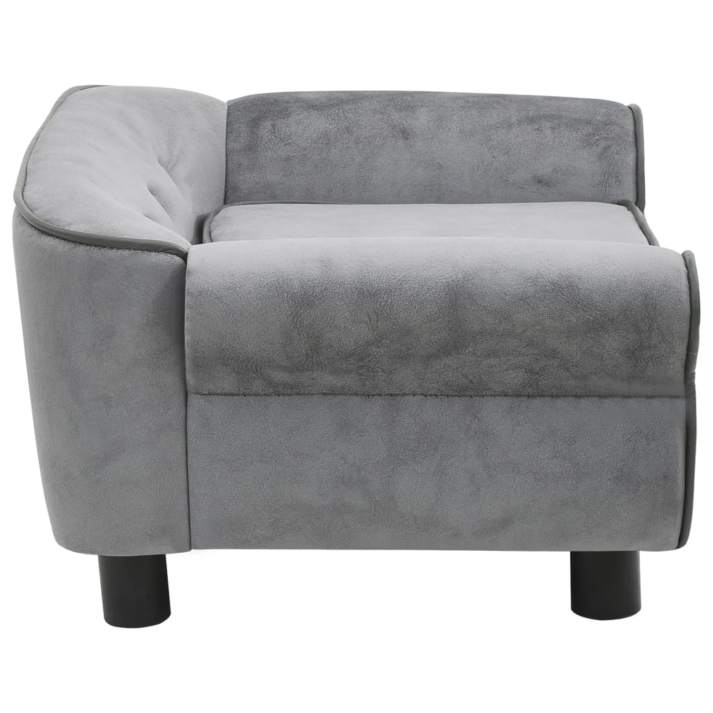 Hundesofa Grau 72x45x30 cm Plüsch - Premium Hundebetten  - Just €102.68! Shop now at homesales4u