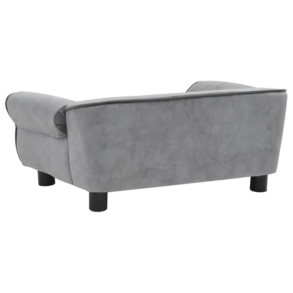 Hundesofa Grau 72x45x30 cm Plüsch - Premium Hundebetten  - Just €102.68! Shop now at homesales4u