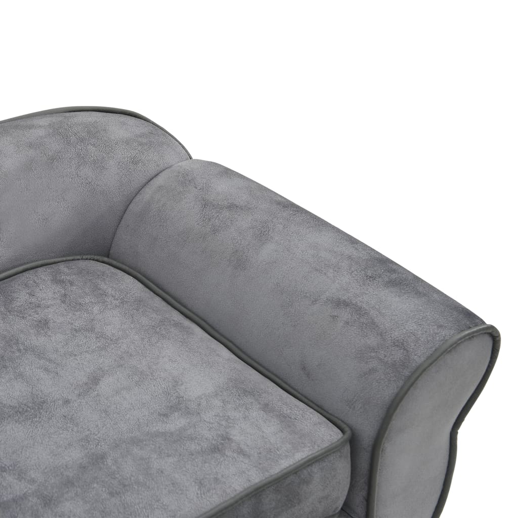 Hundesofa Grau 72x45x30 cm Plüsch - Premium Hundebetten  - Just €102.68! Shop now at homesales4u
