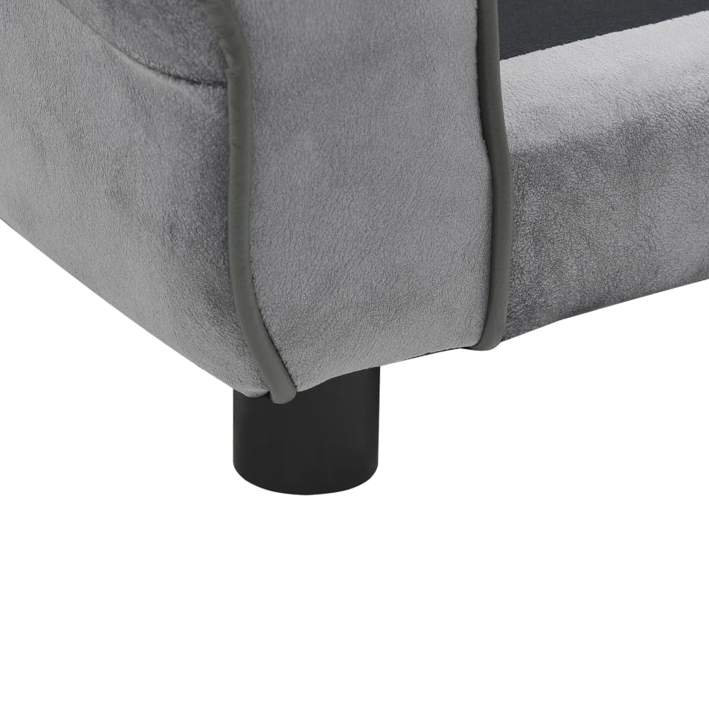 Hundesofa Grau 72x45x30 cm Plüsch - Premium Hundebetten  - Just €102.68! Shop now at homesales4u