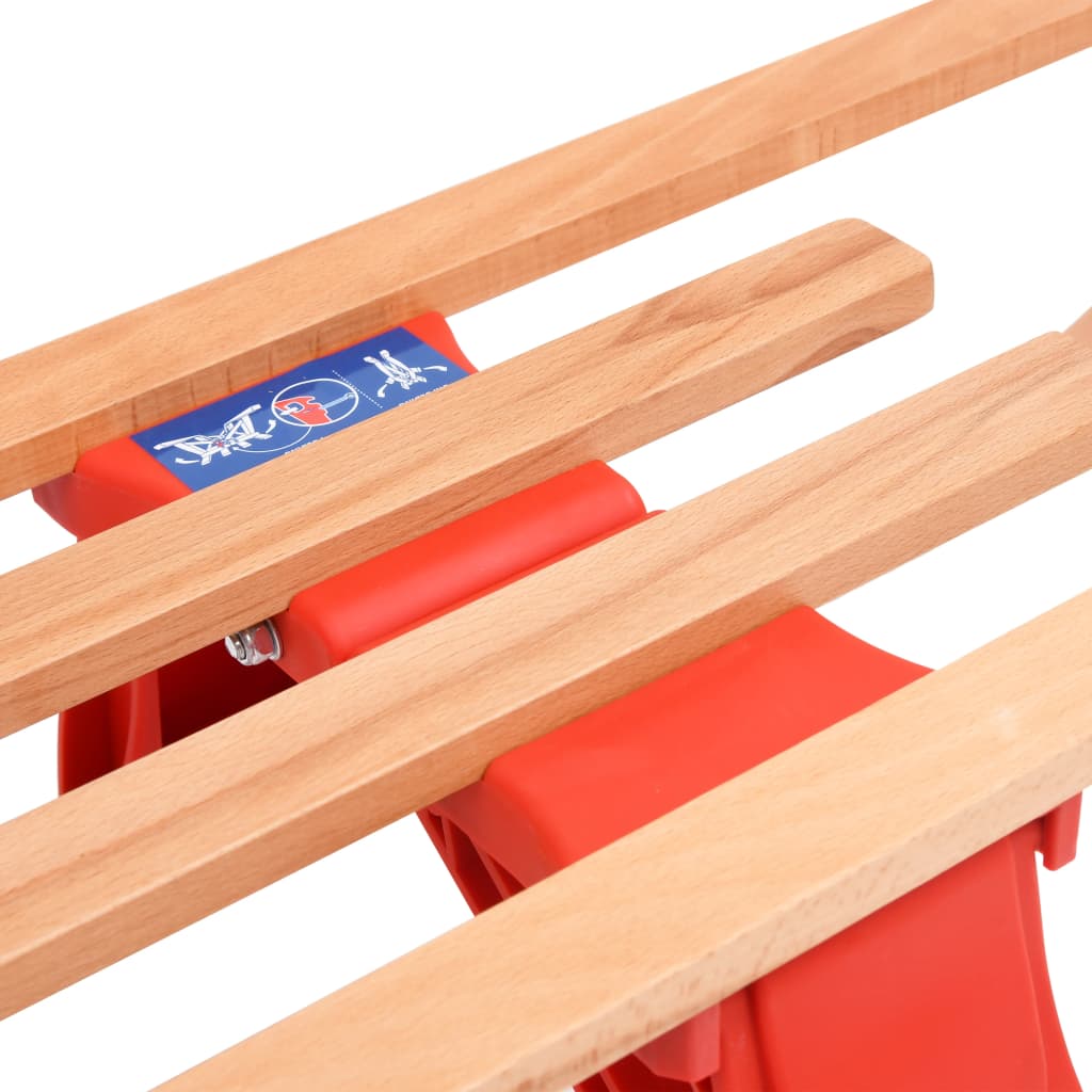 Klappschlitten mit Rückenlehne 119 cm Holz - Premium Schlitten  - Just €138.01! Shop now at homesales4u