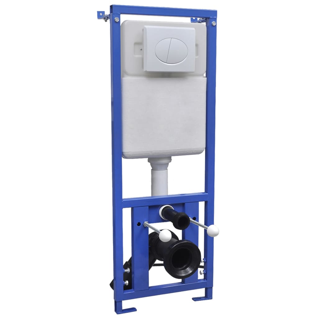 Wand-WC ohne Spülrand mit Einbau-Spülkasten Keramik Weiß - Premium Toiletten  - Just €507.46! Shop now at homesales4u