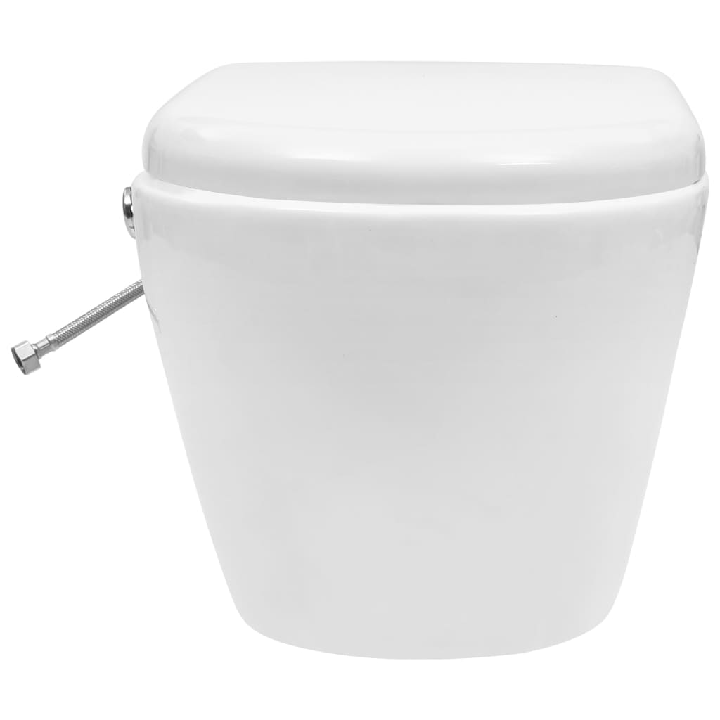 Wand-WC ohne Spülrand mit Einbau-Spülkasten Keramik Weiß - Premium Toiletten  - Just €507.46! Shop now at homesales4u