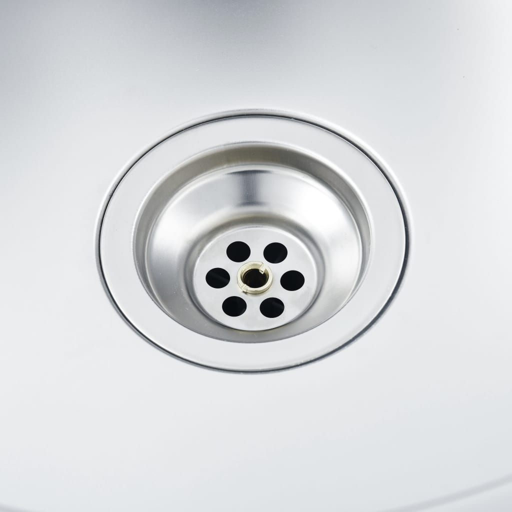 Spüle mit Abtropffläche Set Silbern 800x500x155 mm Edelstahl - Premium Küchenspülen & Spülbecken  - Just €120.59! Shop now at homesales4u