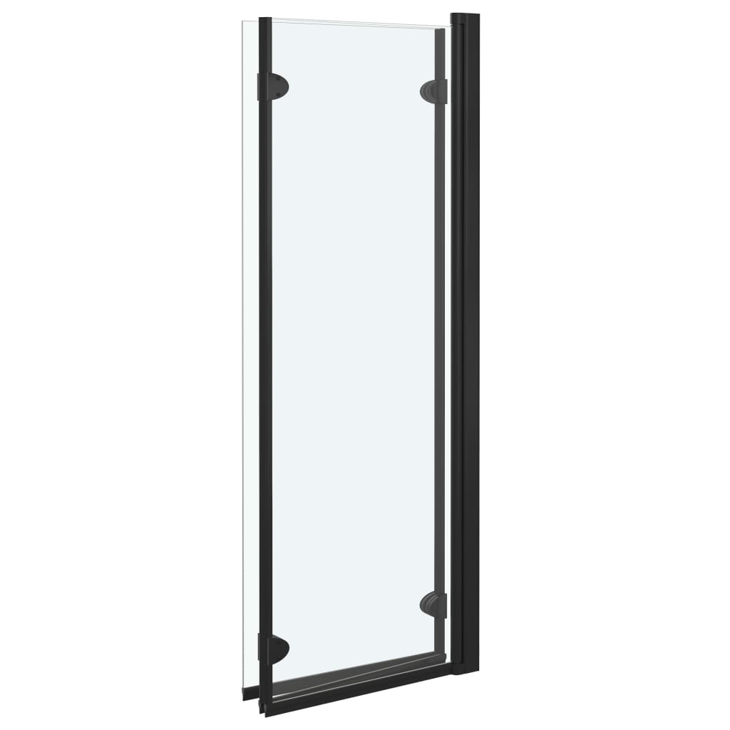 Faltbare Duschkabine 3 Paneele ESG 130x138 cm Schwarz - Premium Duschkabinen & -türen  - Just €203.68! Shop now at homesales4u