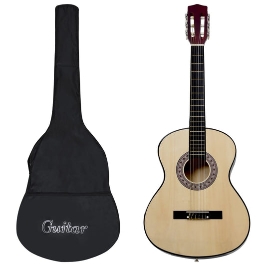 Klassikgitarre für Anfänger mit Tasche 4/4 39" - Premium Gitarren  - Just €107.40! Shop now at homesales4u