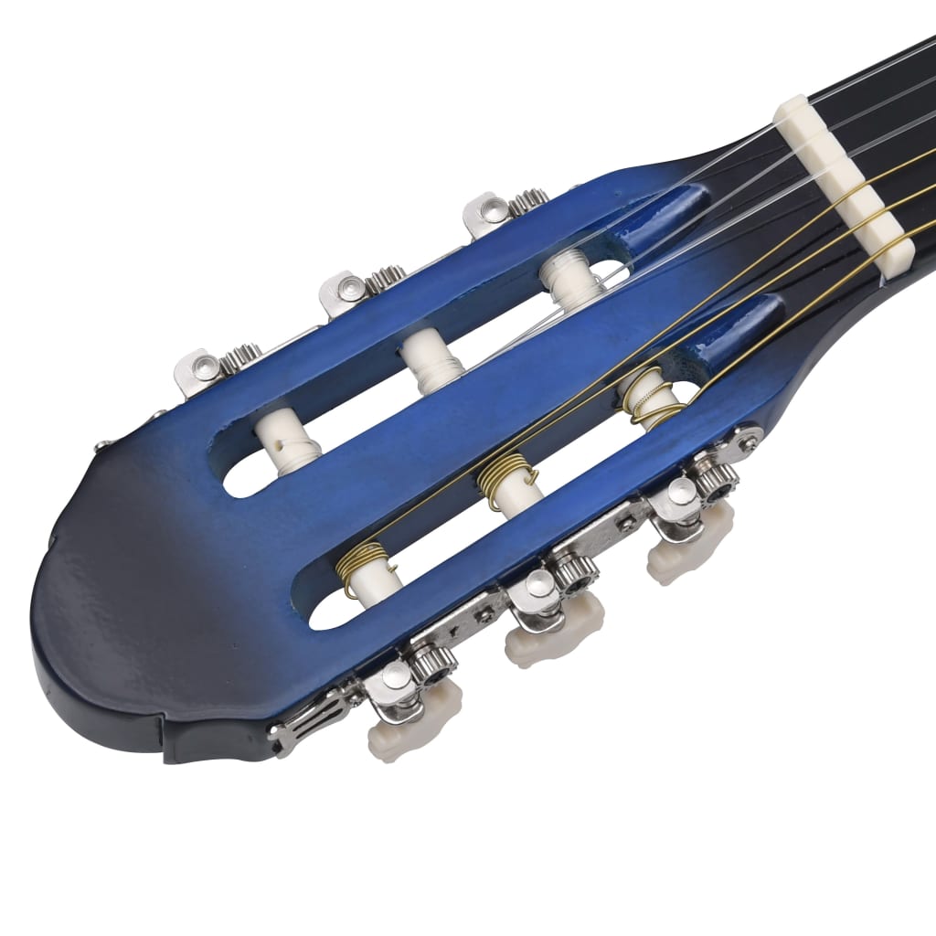 Klassikgitarre für Anfänger mit Tasche Blau 4/4 39" - Premium Gitarren  - Just €102.19! Shop now at homesales4u