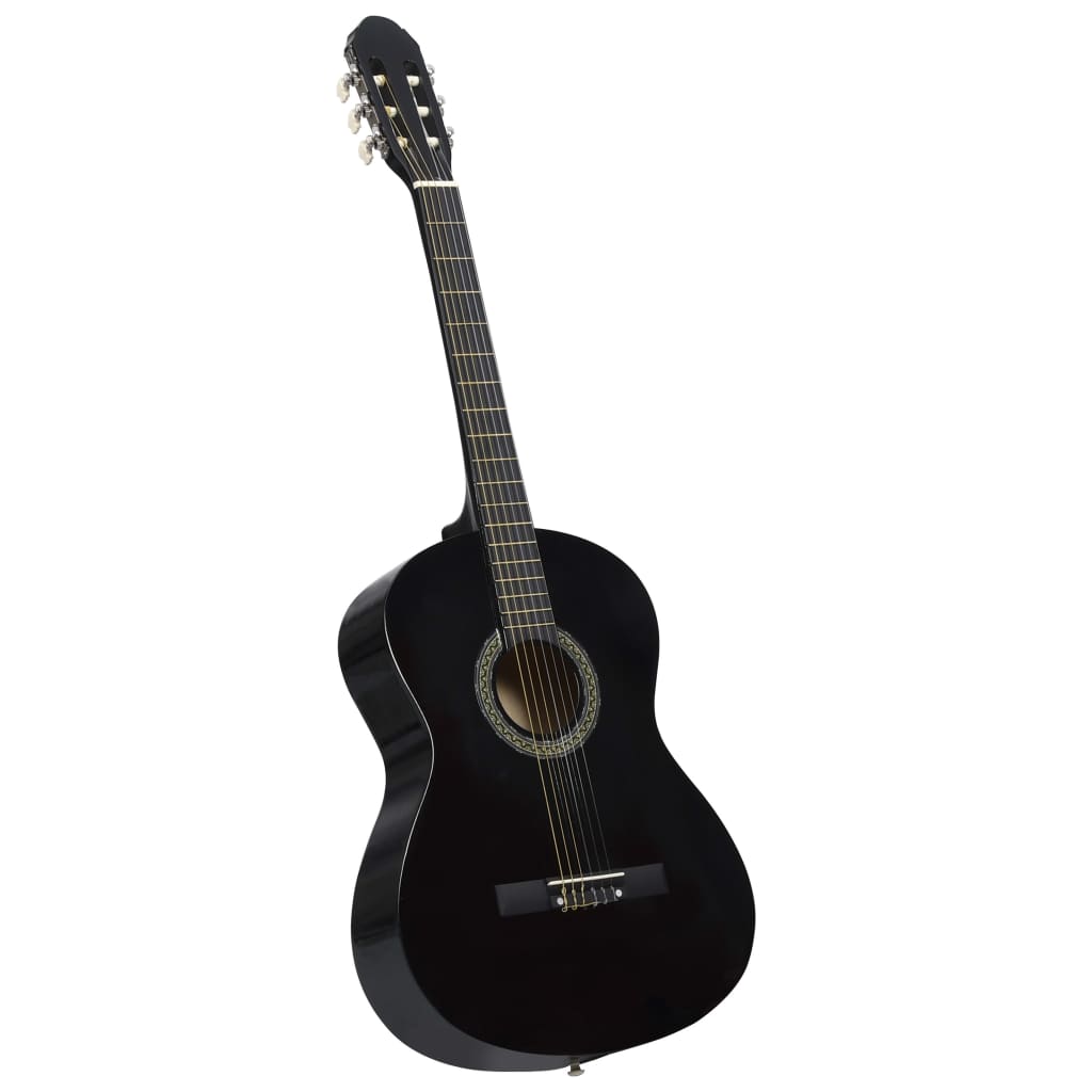 Klassikgitarre für Anfänger mit Tasche Schwarz 4/4 39" - Premium Gitarren  - Just €103.42! Shop now at homesales4u