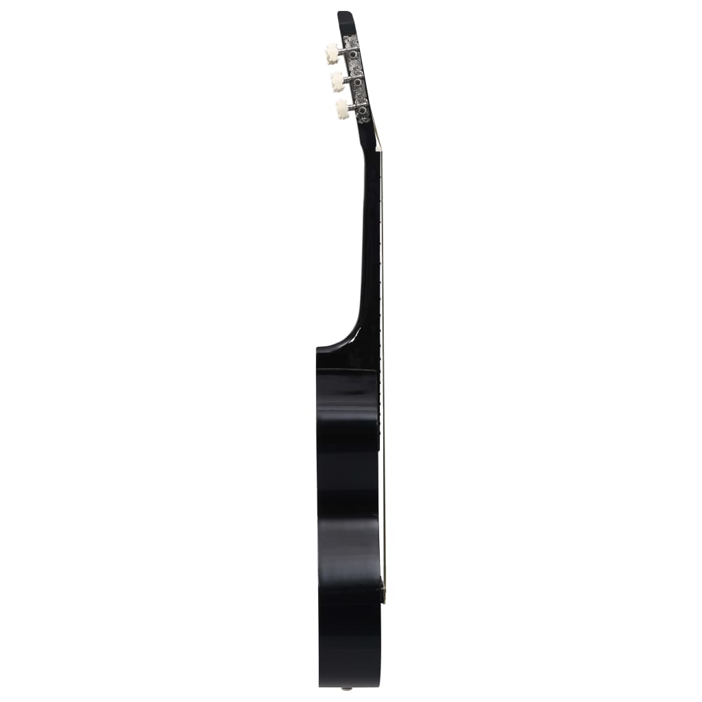 Klassikgitarre für Anfänger mit Tasche Schwarz 4/4 39" - Premium Gitarren  - Just €103.42! Shop now at homesales4u