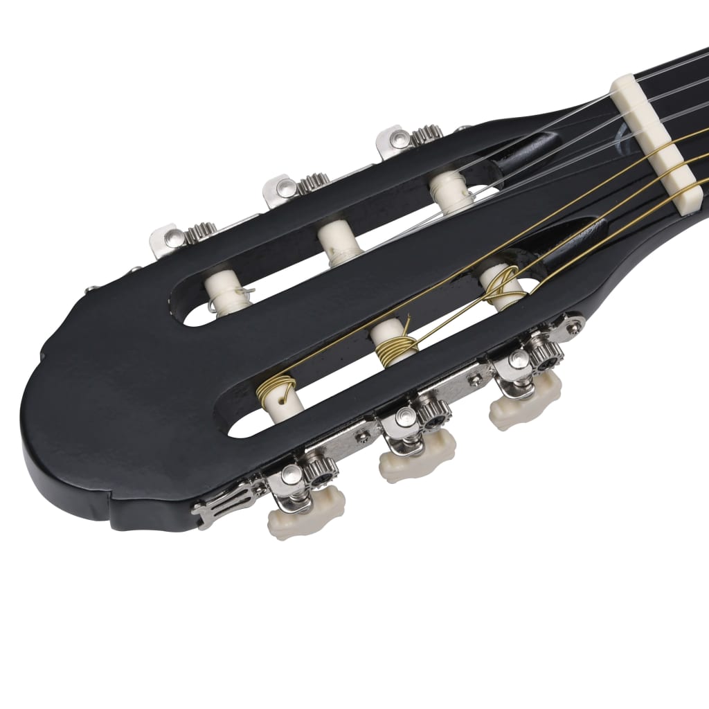Klassikgitarre für Anfänger mit Tasche Schwarz 4/4 39" - Premium Gitarren  - Just €103.42! Shop now at homesales4u