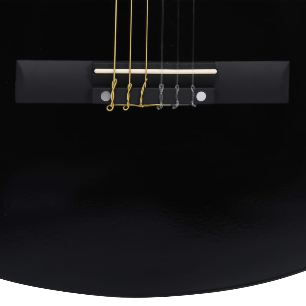 Klassikgitarre für Anfänger mit Tasche Schwarz 4/4 39" - Premium Gitarren  - Just €103.42! Shop now at homesales4u