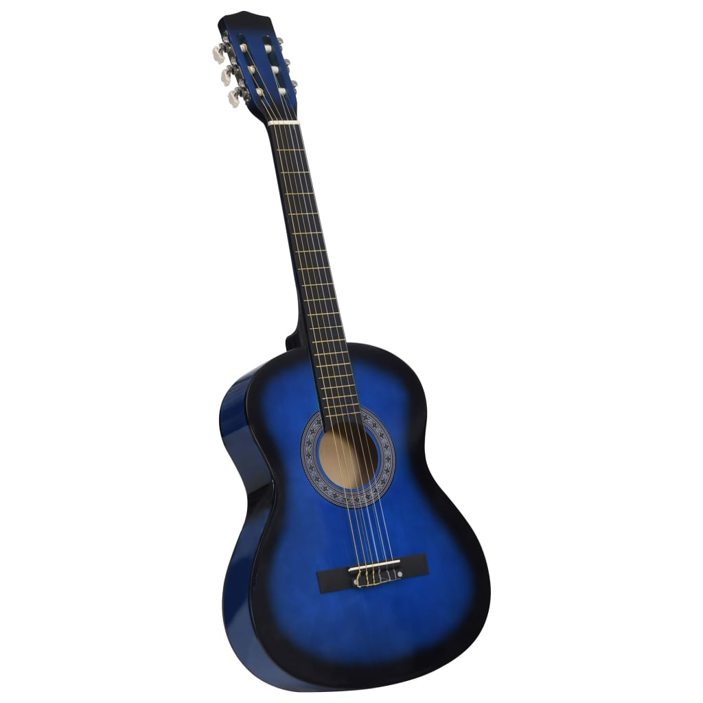 Klassikgitarre für Anfänger mit Tasche Blau 3/4 36" - Premium Gitarren  - Just €94.60! Shop now at homesales4u