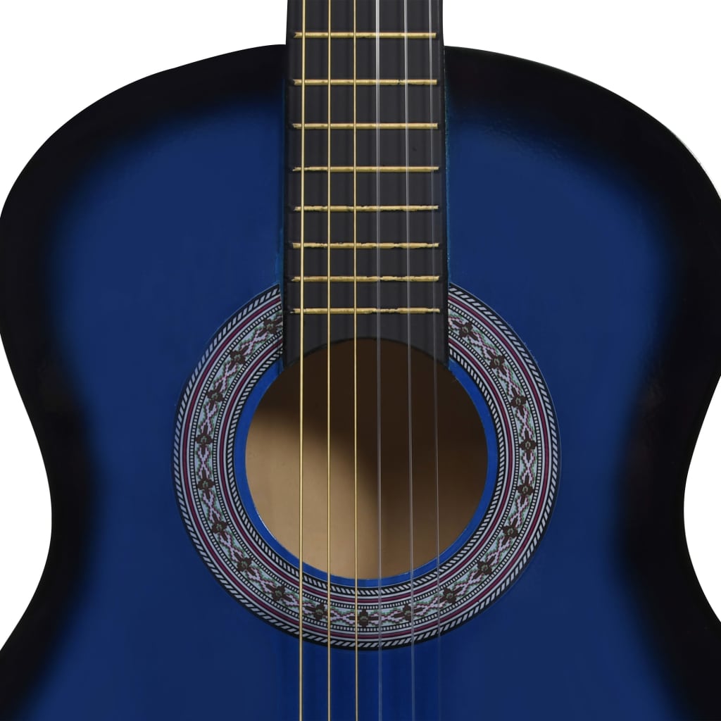 Klassikgitarre für Anfänger mit Tasche Blau 3/4 36" - Premium Gitarren  - Just €94.60! Shop now at homesales4u