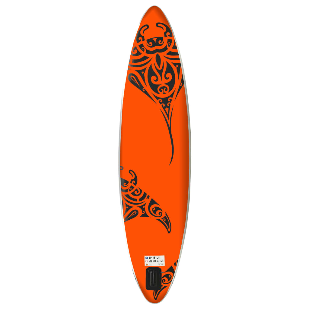 SUP-Board-Set Aufblasbar 366x76x15 cm Orange - Premium Paddelboards  - Just €393.09! Shop now at homesales4u
