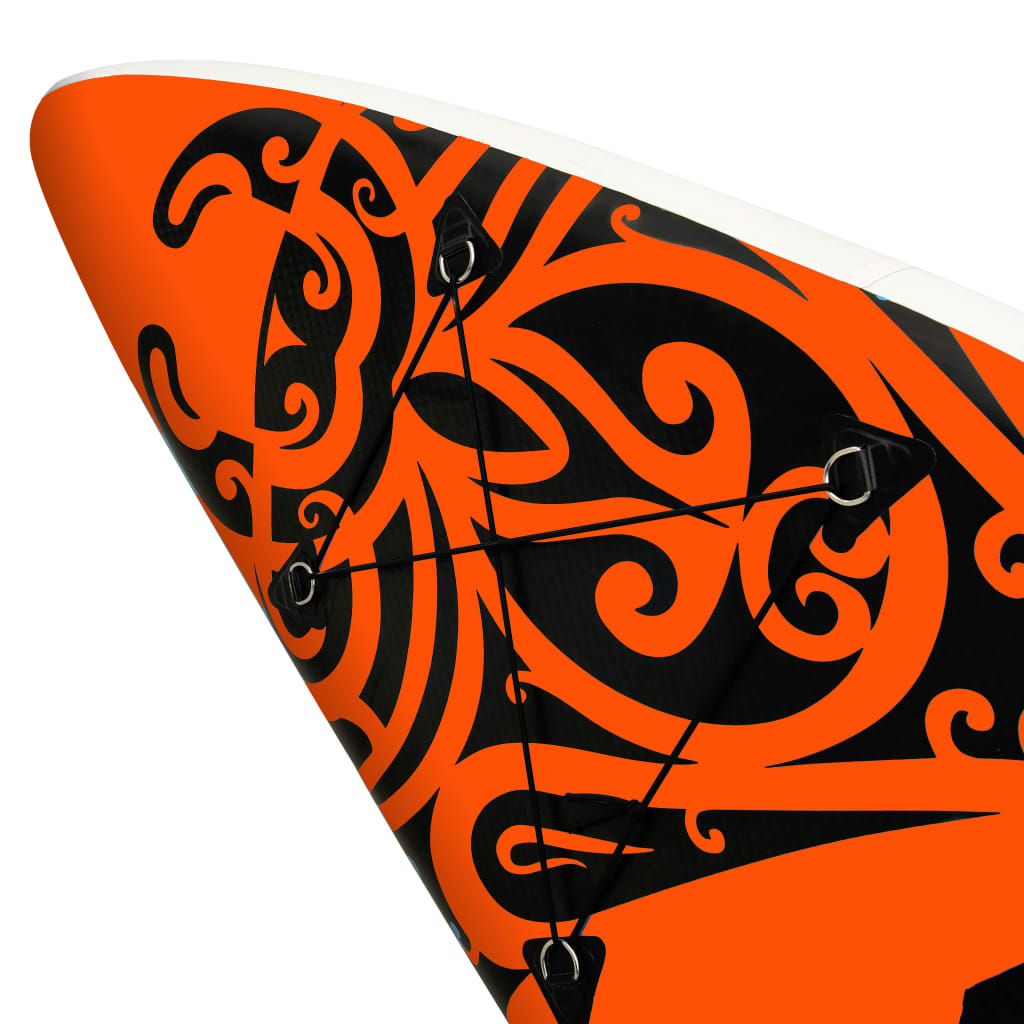 SUP-Board-Set Aufblasbar 366x76x15 cm Orange - Premium Paddelboards  - Just €393.09! Shop now at homesales4u