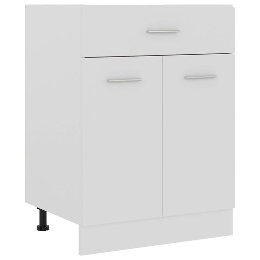 Schubunterschrank Lyon Weiß 60x46x81,5 cm Holzwerkstoff - Premium Küchenschränke  - Just €99.24! Shop now at homesales4u