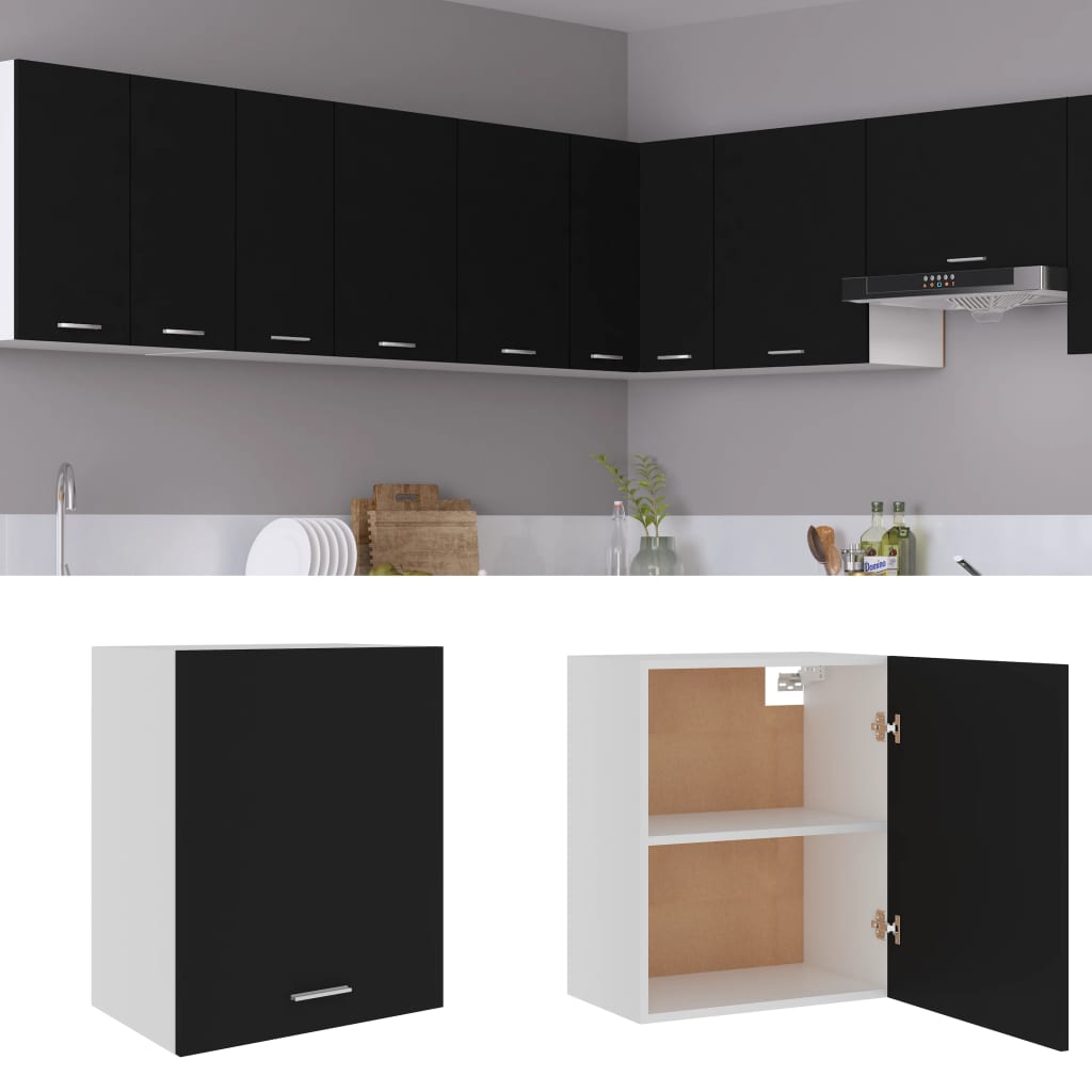 Hängeschrank Lyon Schwarz 50x31x60 cm Holzwerkstoff - Premium Küchenschränke  - Just €69.53! Shop now at homesales4u