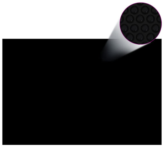 Rechteckige Poolabdeckung 600x400 cm PE Schwarz - Premium Poolabdeckungen & -unterlagen  - Just €94.27! Shop now at homesales4u