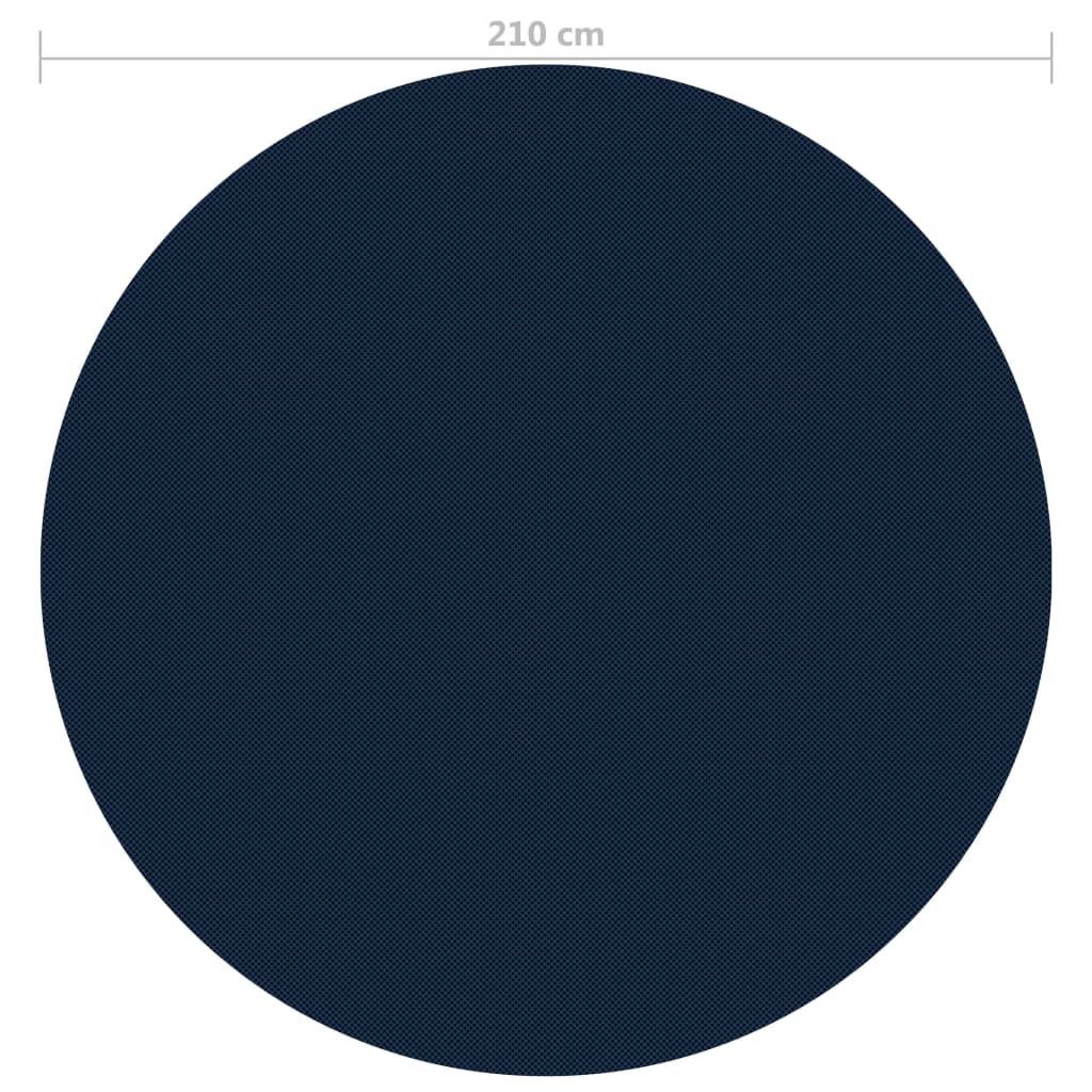 Treibende Pool-Solarplane PE 210 cm Schwarz und Blau - Premium Poolabdeckungen & -unterlagen  - Just €28.83! Shop now at homesales4u