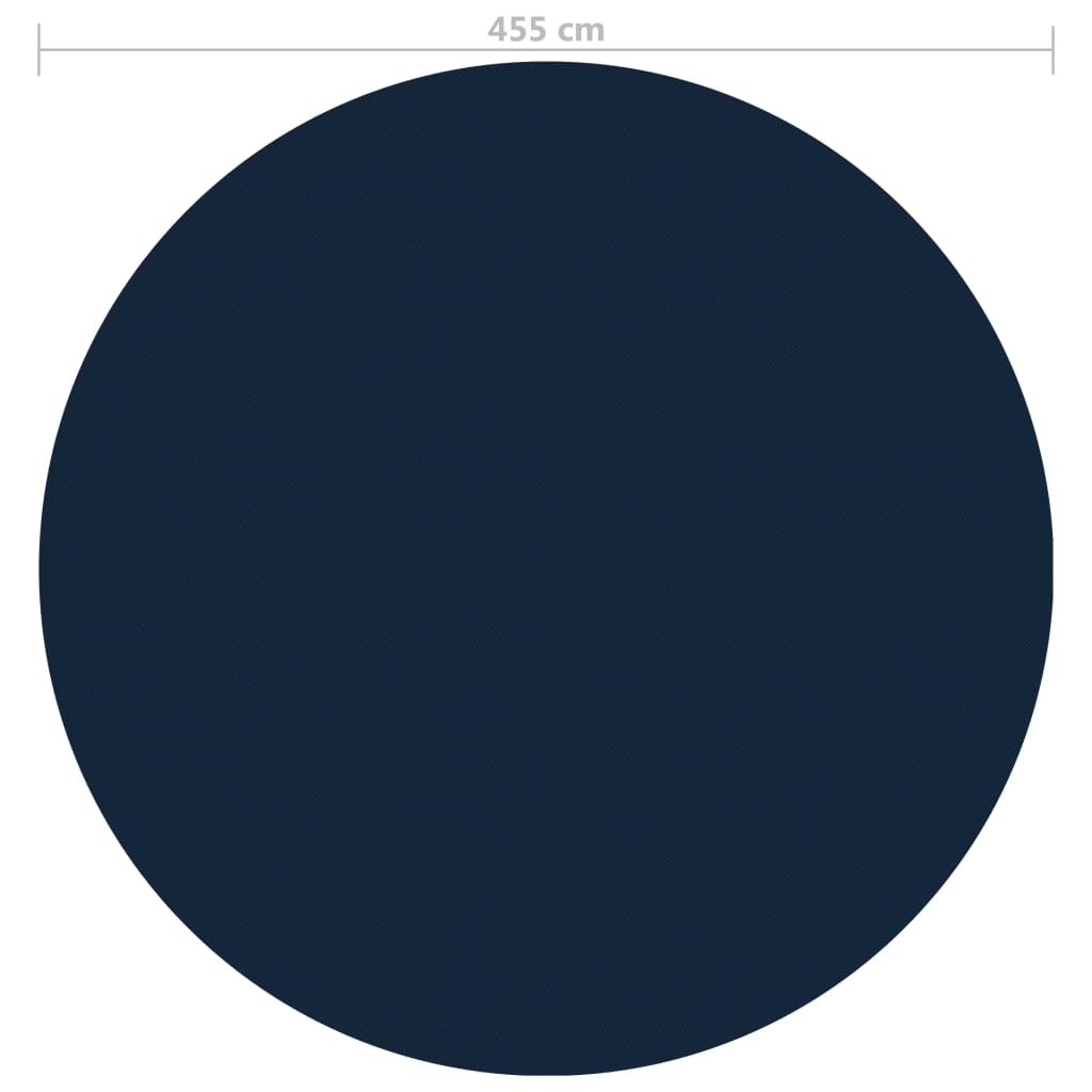 Treibende Pool-Solarplane PE 455 cm Schwarz und Blau - Premium Poolabdeckungen & -unterlagen  - Just €73.23! Shop now at homesales4u