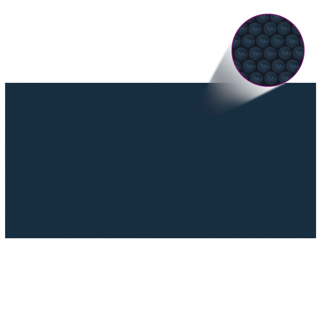 Treibende Pool-Solarplane PE 488x244 cm Schwarz und Blau - Premium Poolabdeckungen & -unterlagen  - Just €46.92! Shop now at homesales4u