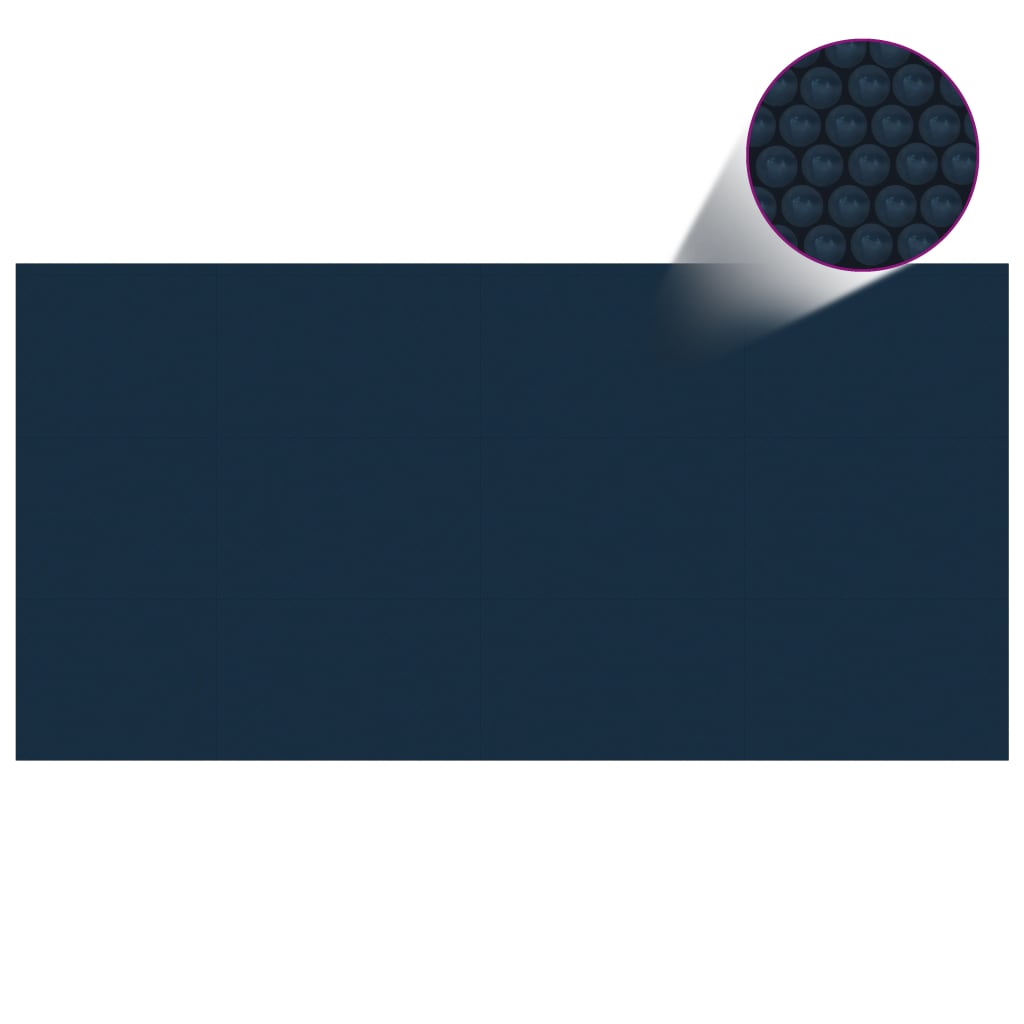 Treibende Pool-Solarplane PE 975x488 cm Schwarz und Blau - Premium Poolabdeckungen & -unterlagen  - Just €174.23! Shop now at homesales4u