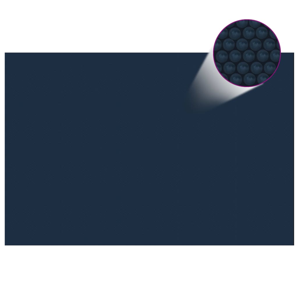 Treibende Pool-Solarplane PE 600x400 cm Schwarz und Blau - Premium Poolabdeckungen & -unterlagen  - Just €97.22! Shop now at homesales4u