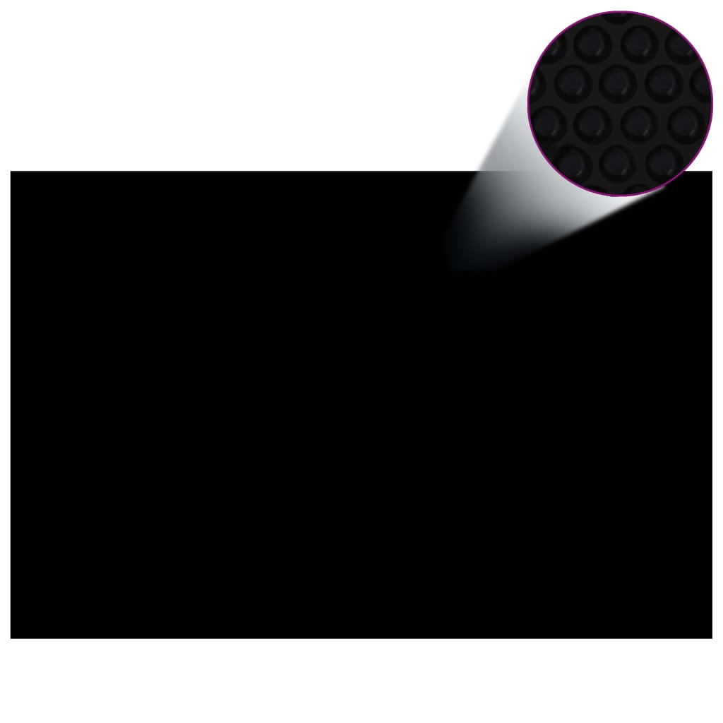 Treibende Pool-Solarplane PE 600x400 cm Schwarz und Blau - Premium Poolabdeckungen & -unterlagen  - Just €97.22! Shop now at homesales4u
