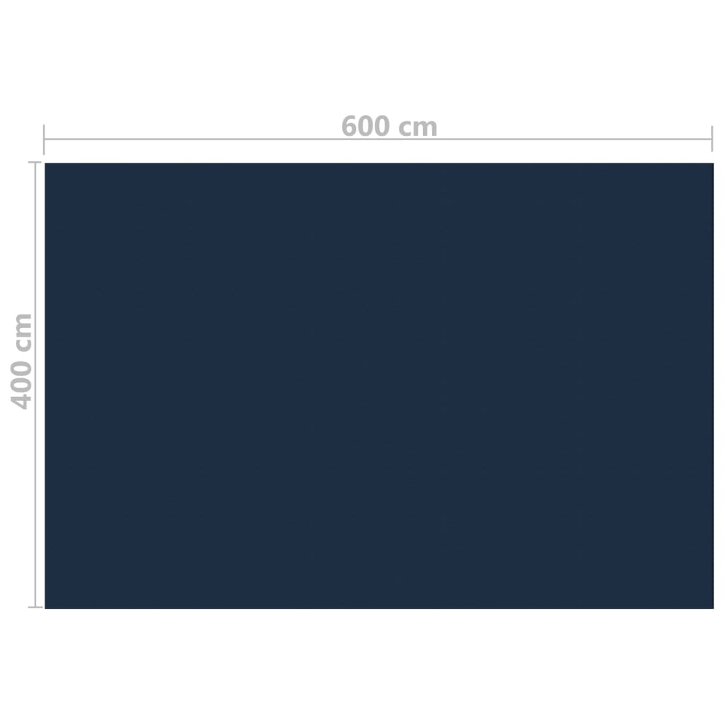 Treibende Pool-Solarplane PE 600x400 cm Schwarz und Blau - Premium Poolabdeckungen & -unterlagen  - Just €97.22! Shop now at homesales4u