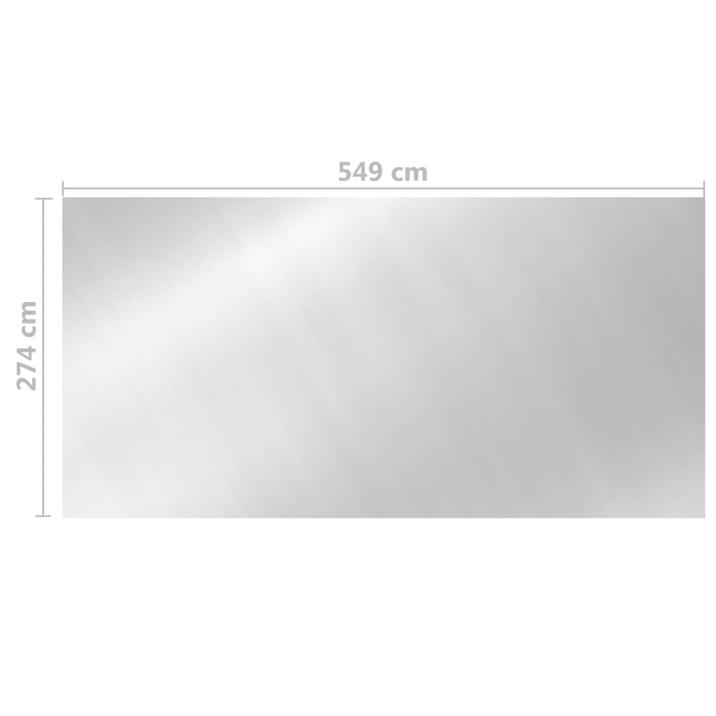 Poolabdeckung Silbern 549x274 cm PE - Premium Poolabdeckungen & -unterlagen  - Just €59.69! Shop now at homesales4u