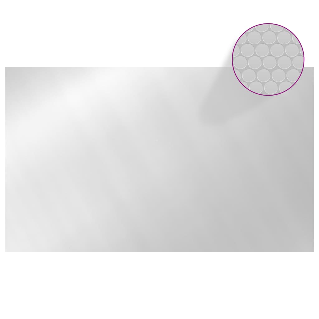 Rechteckige Poolabdeckung 500x300 cm PE Silbern - Premium Poolabdeckungen & -unterlagen  - Just €61.83! Shop now at homesales4u