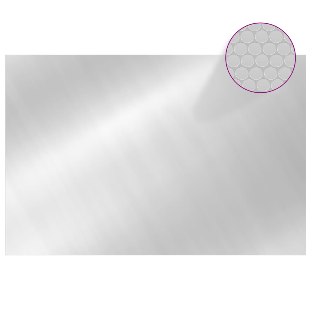 Rechteckige Poolabdeckung 600x400 cm PE Silbern - Premium Poolabdeckungen & -unterlagen  - Just €88.09! Shop now at homesales4u