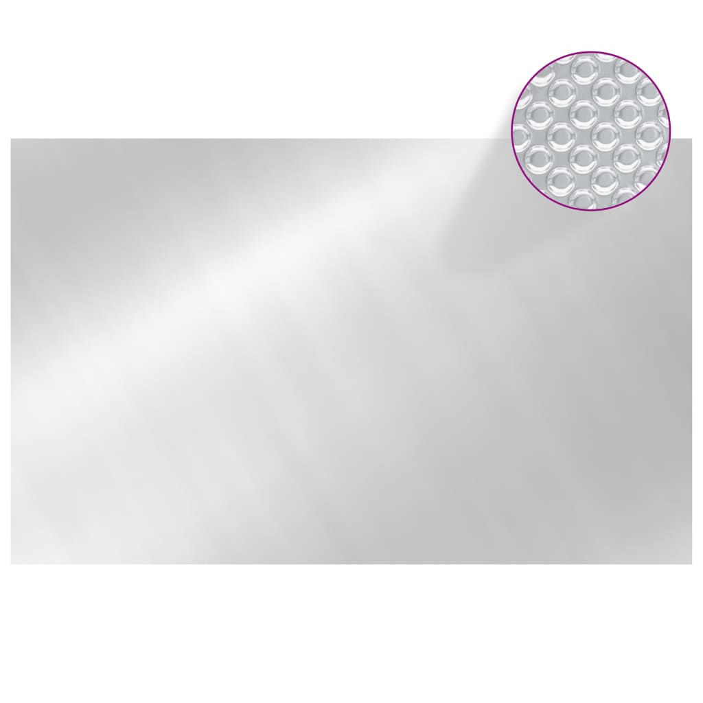 Rechteckige Poolabdeckung 800x500 cm PE Silbern - Premium Poolabdeckungen & -unterlagen  - Just €154.81! Shop now at homesales4u