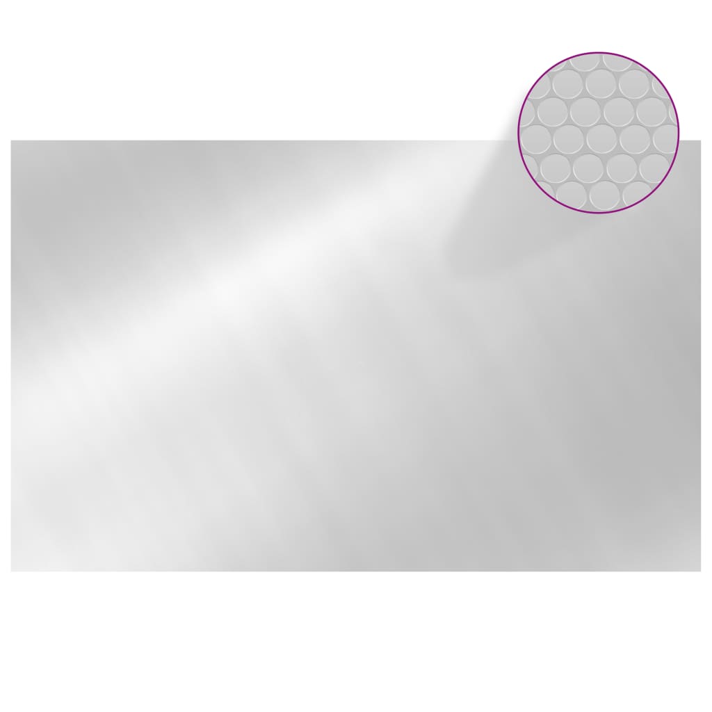 Rechteckige Poolabdeckung 800x500 cm PE Silbern - Premium Poolabdeckungen & -unterlagen  - Just €154.81! Shop now at homesales4u