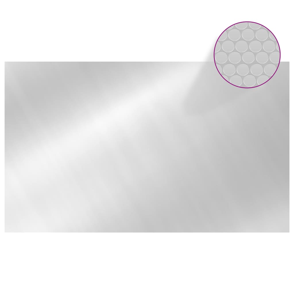 Rechteckige Poolabdeckung 1000x600 cm PE Silbern - Premium Poolabdeckungen & -unterlagen  - Just €190.08! Shop now at homesales4u