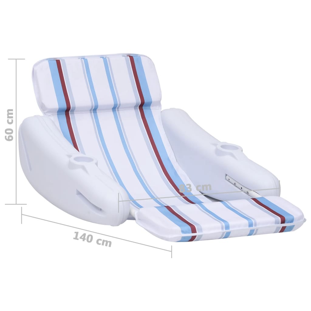 Pool Liegestuhl 140x83x60 cm - Premium Badeinseln & Schwimmliegen  - Just €222.26! Shop now at homesales4u
