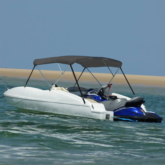 3-Bow Bimini Top Anthrazit 183x140x137 cm - Premium Bootspersenninge & Bootsplanen  - Just €171.94! Shop now at homesales4u