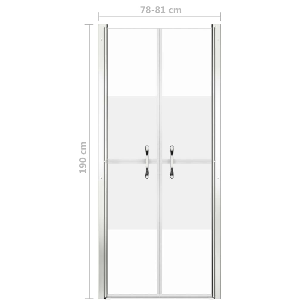 Duschtür Halbmatt ESG 81x190 cm - Premium Duschkabinen & -türen  - Just €225.59! Shop now at homesales4u