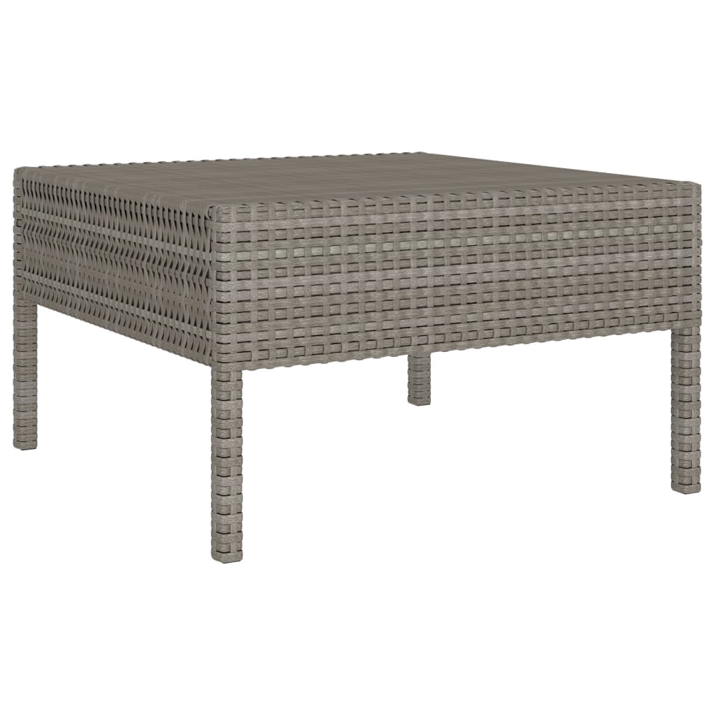 10-tlg. Garten-Lounge-Set mit Auflagen Poly Rattan Grau - Premium Gartenmöbel-Sets  - Just €799.78! Shop now at homesales4u